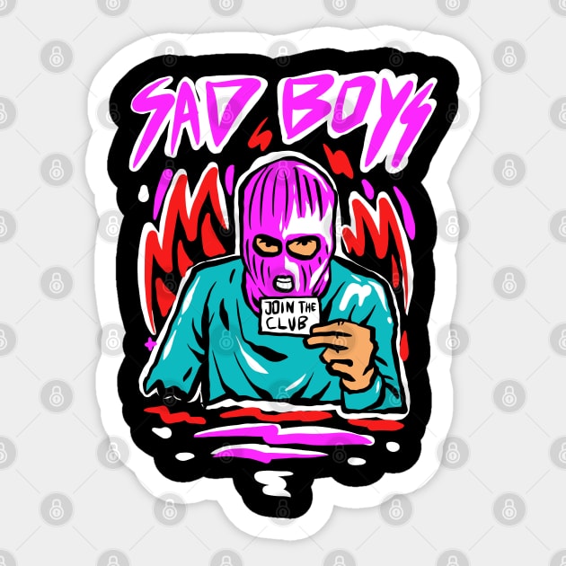 Sad Boyz Sticker by sapstudiodesign